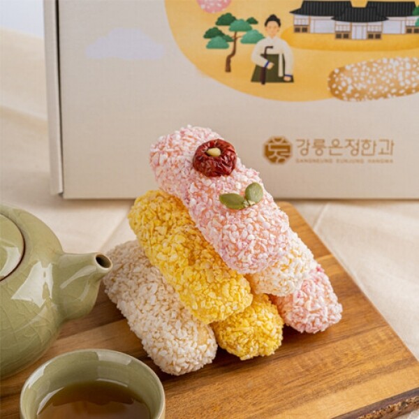 사임당에프앤비,강릉은정한과 꽃한과1호 310g 세트 (전통 유과 수제 답례품 명절 설날 추석선물)