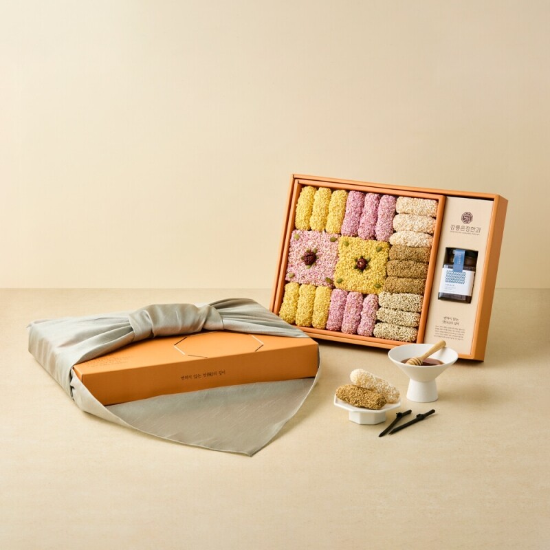 사임당에프앤비,강릉은정한과 담화연 유과 선물세트 수제 한과 전통과자 명절 설날 추석 부모님 상견례선물