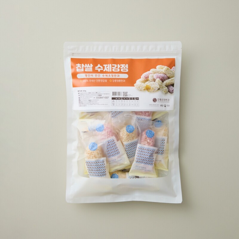 사임당에프앤비,강릉은정한과 한입한과 200g 전통 수제 조청 유과 과즐 답례품 명절 설날 추석 단체선물